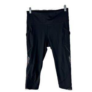 Lululemon Fast As Light Crop Black SZ 8